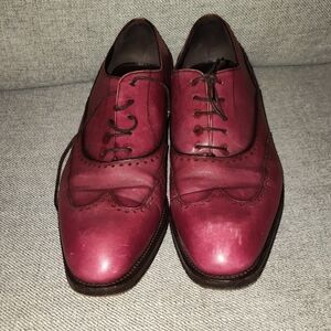 Salvatore Ferragamo Red Oxfords Classic Elegance